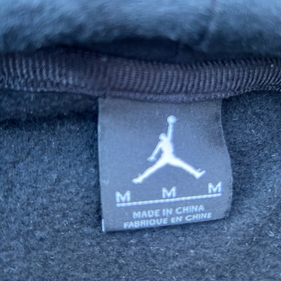 Air Jordan NWOT quilted embroidered short sleeve hoody eye catching men’s sz M - Picture 4 of 12